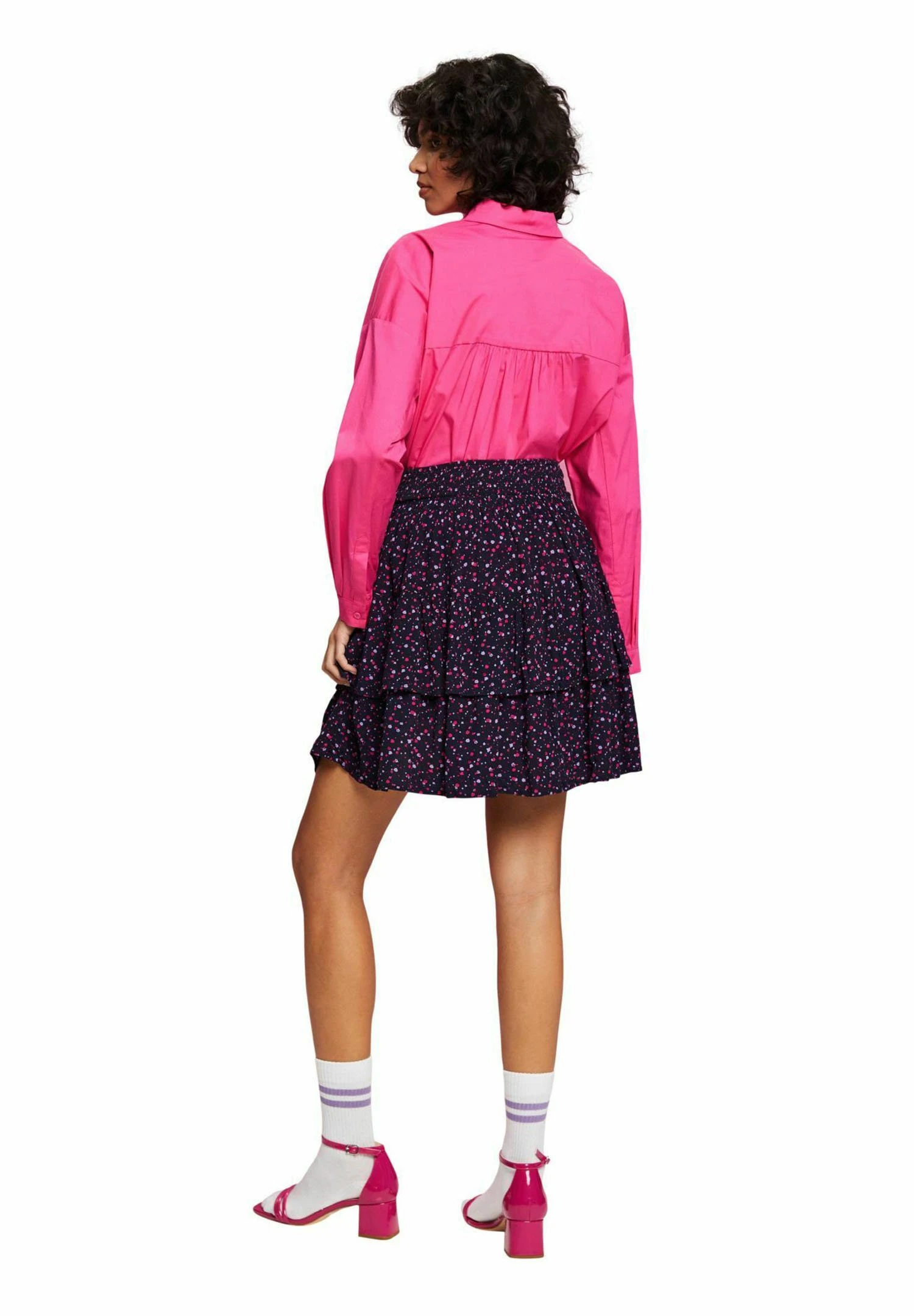 Edc By Esprit Light - A-Lijn Rok - Navy 2 Edc By Esprit Light - A-Lijn Rok - Navy - Afbeelding 2