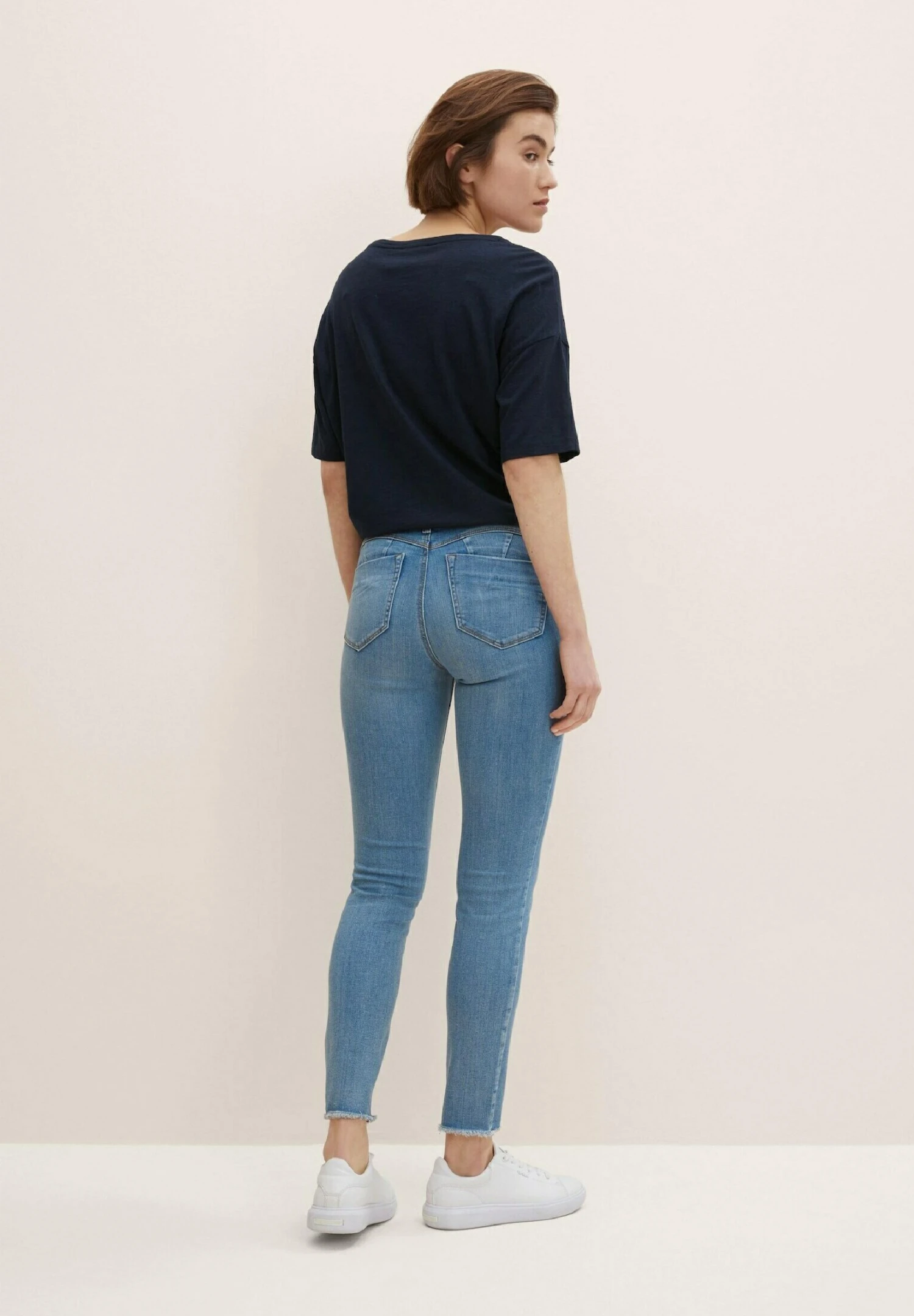 TOM TAILOR Denim Jona - Jeans Skinny Fit - Used Light Stone Blue Denim 3 TOM TAILOR Denim Jona - Jeans Skinny Fit - Used Light Stone Blue Denim - Afbeelding 3