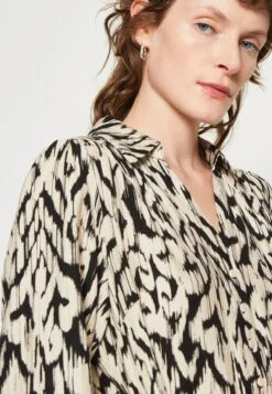 MOSS COPENHAGEN Dress - Blousejurk - Cement Stroke -Only Mode Winkel e60a4eea93544d6b8e959d6324acc240