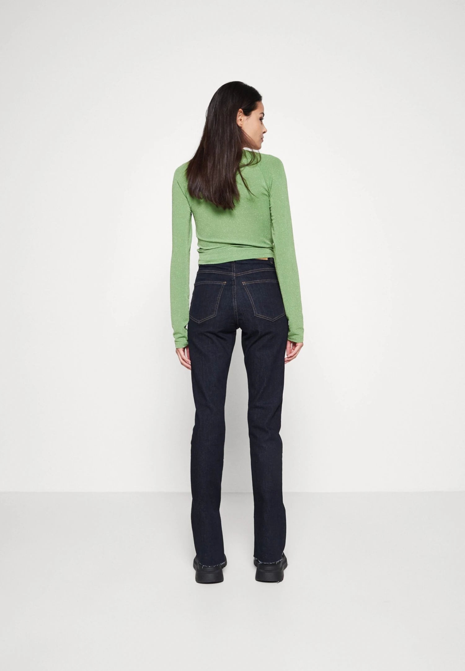 Gina Tricot High Waist Slit Jeans - Straight Leg Jeans - Rinse 3 Gina Tricot High Waist Slit Jeans - Straight Leg Jeans - Rinse - Afbeelding 3