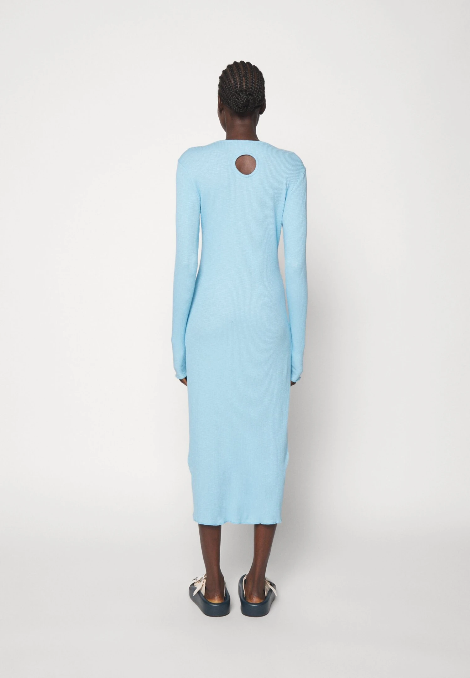 Holzweiler Tora Dress - Jerseyjurk - Blue 5 Holzweiler Tora Dress - Jerseyjurk - Blue - Afbeelding 5