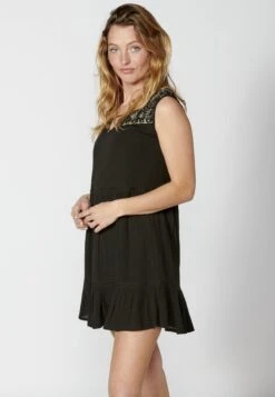 Koroshi Strap Dress - Jurk - Black -Only Mode Winkel e6859c8d511e4b1a9efa7b4d953efbbc