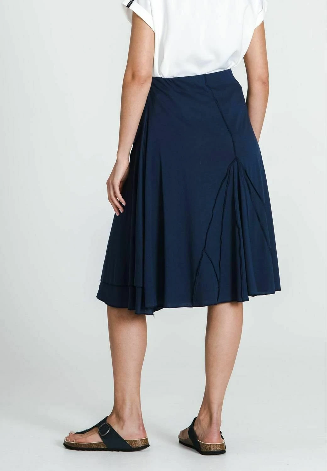 Wave - A-Lijn Rok - Navy 3 Wave - A-Lijn Rok - Navy - Afbeelding 3