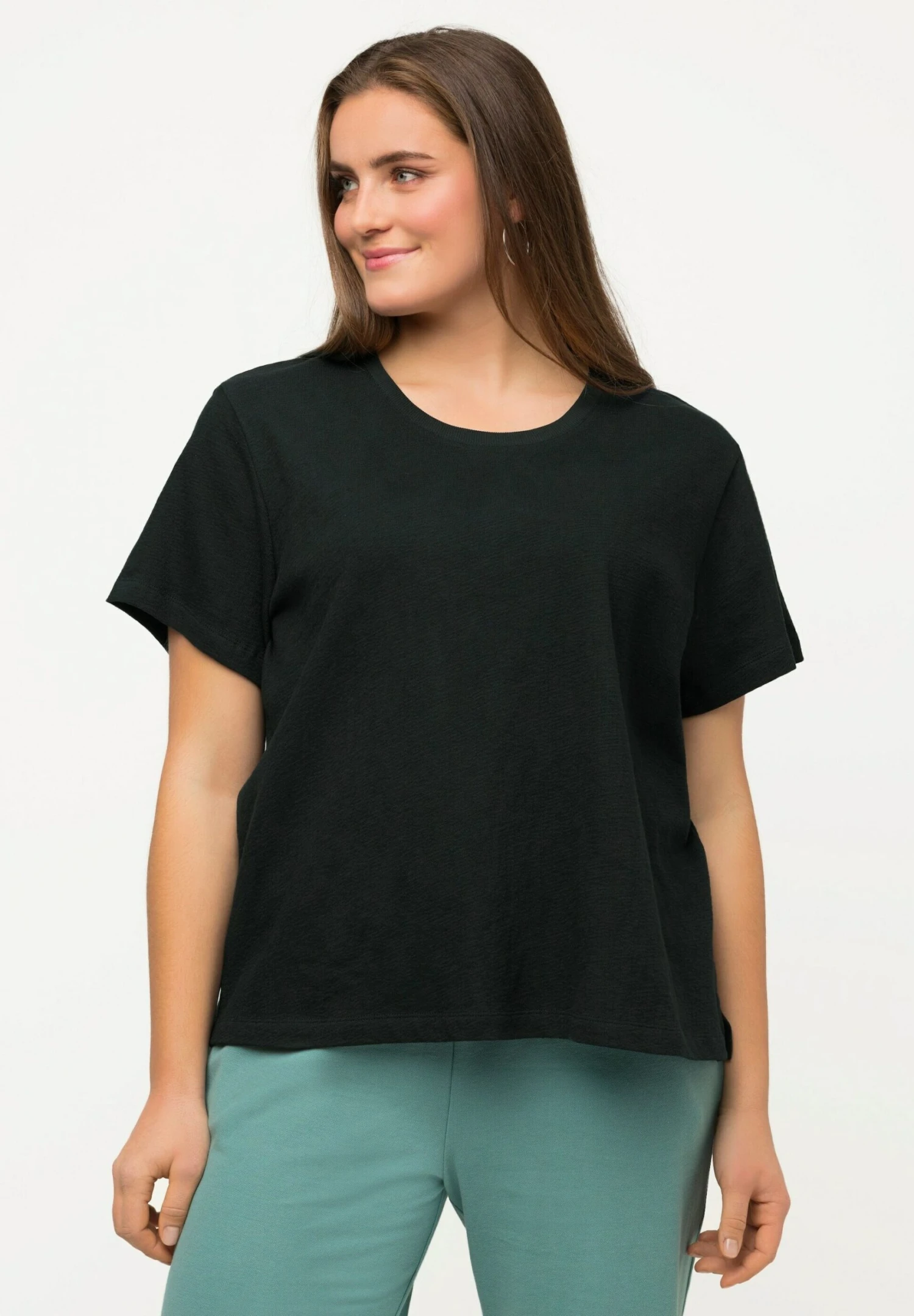 Ulla Popken T-Shirt Basic - Marine 1 Ulla Popken T-Shirt Basic - Marine