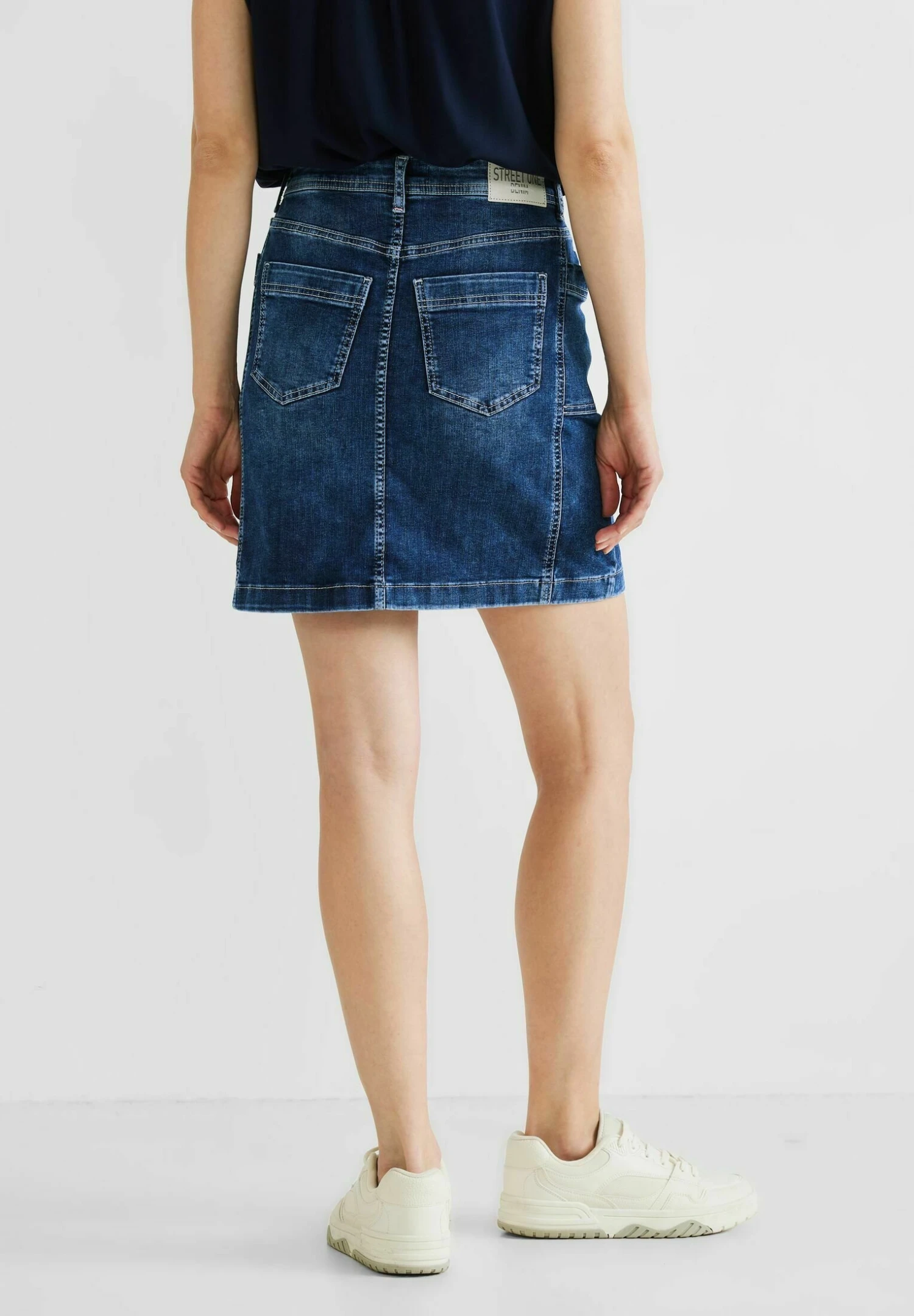 STREET ONE Jeansrok - Blau 3 STREET ONE Jeansrok - Blau - Afbeelding 3