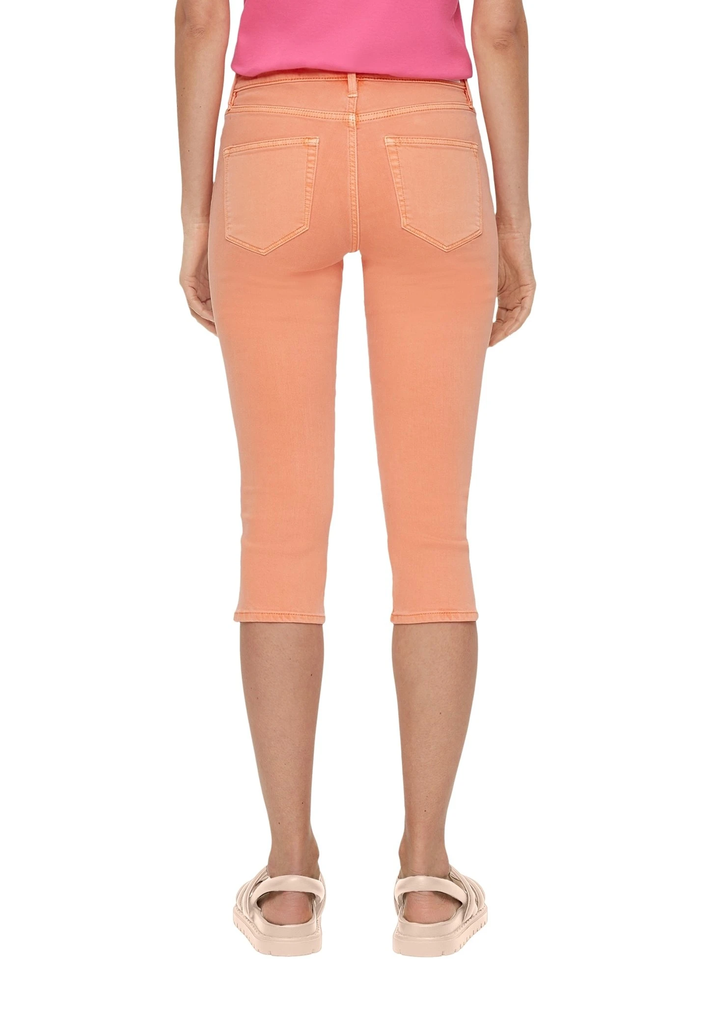 S.Oliver Jeansshort - Orange 3 S.Oliver Jeansshort - Orange - Afbeelding 3