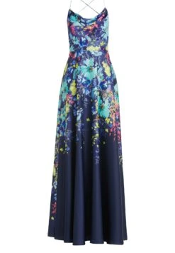Vera Mont Abend Mit Blumenprint - Galajurk - Dark Blue Mint -Only Mode Winkel e8c02696e7ab4ac7bea290b7e534ee76