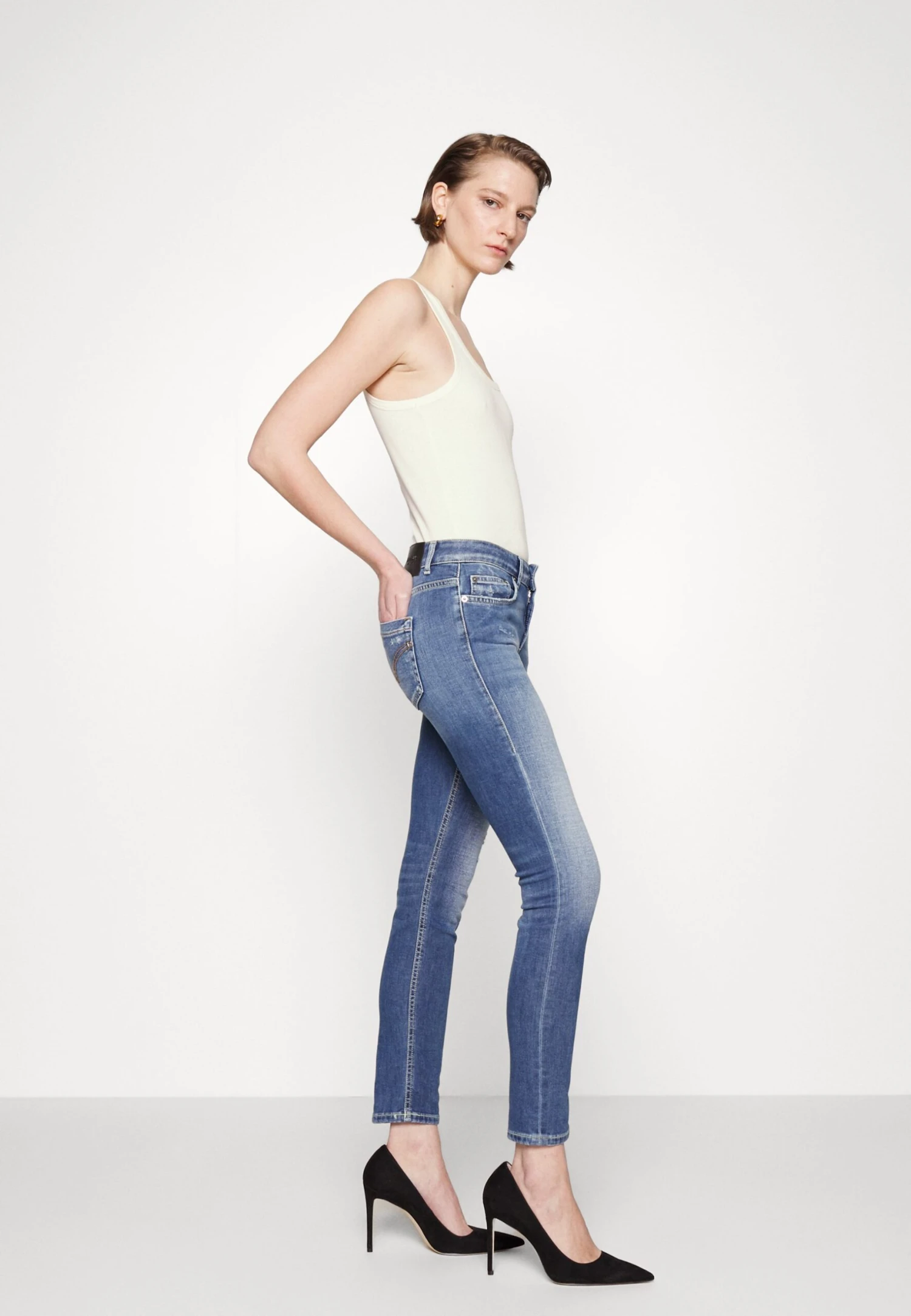 Dondup Monroe - Jeans Skinny Fit - Blue 6 Dondup Monroe - Jeans Skinny Fit - Blue - Afbeelding 6