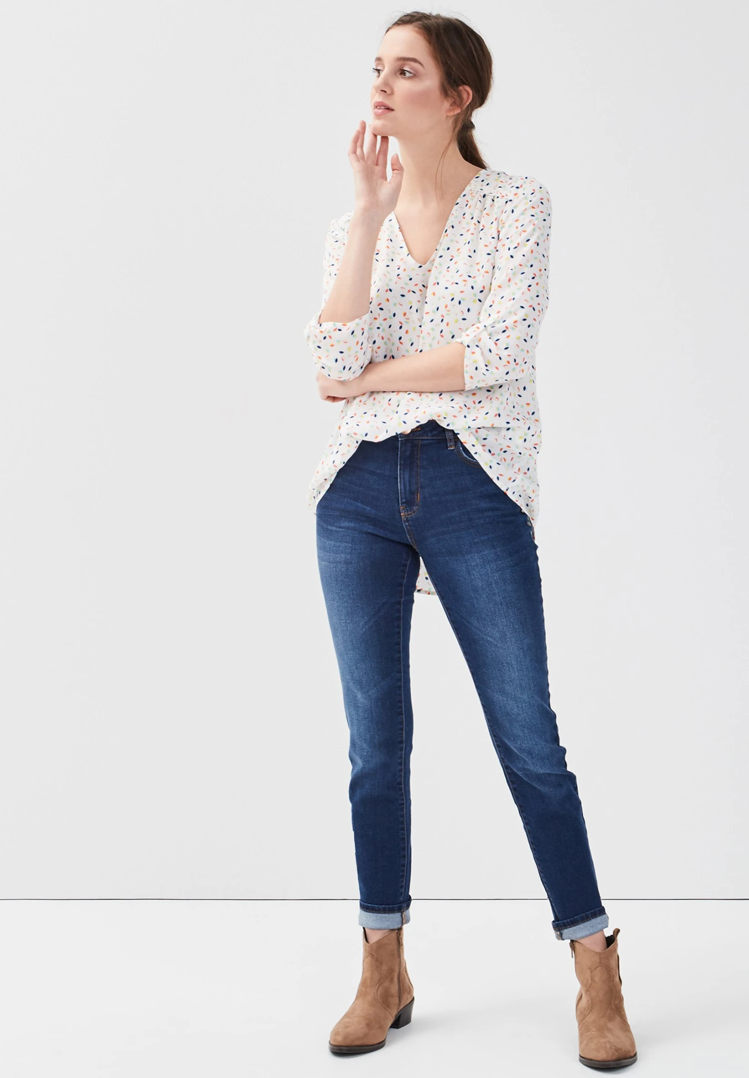 Slim Fit Jeans - Stone Blue Denim 2 Slim Fit Jeans - Stone Blue Denim - Afbeelding 2