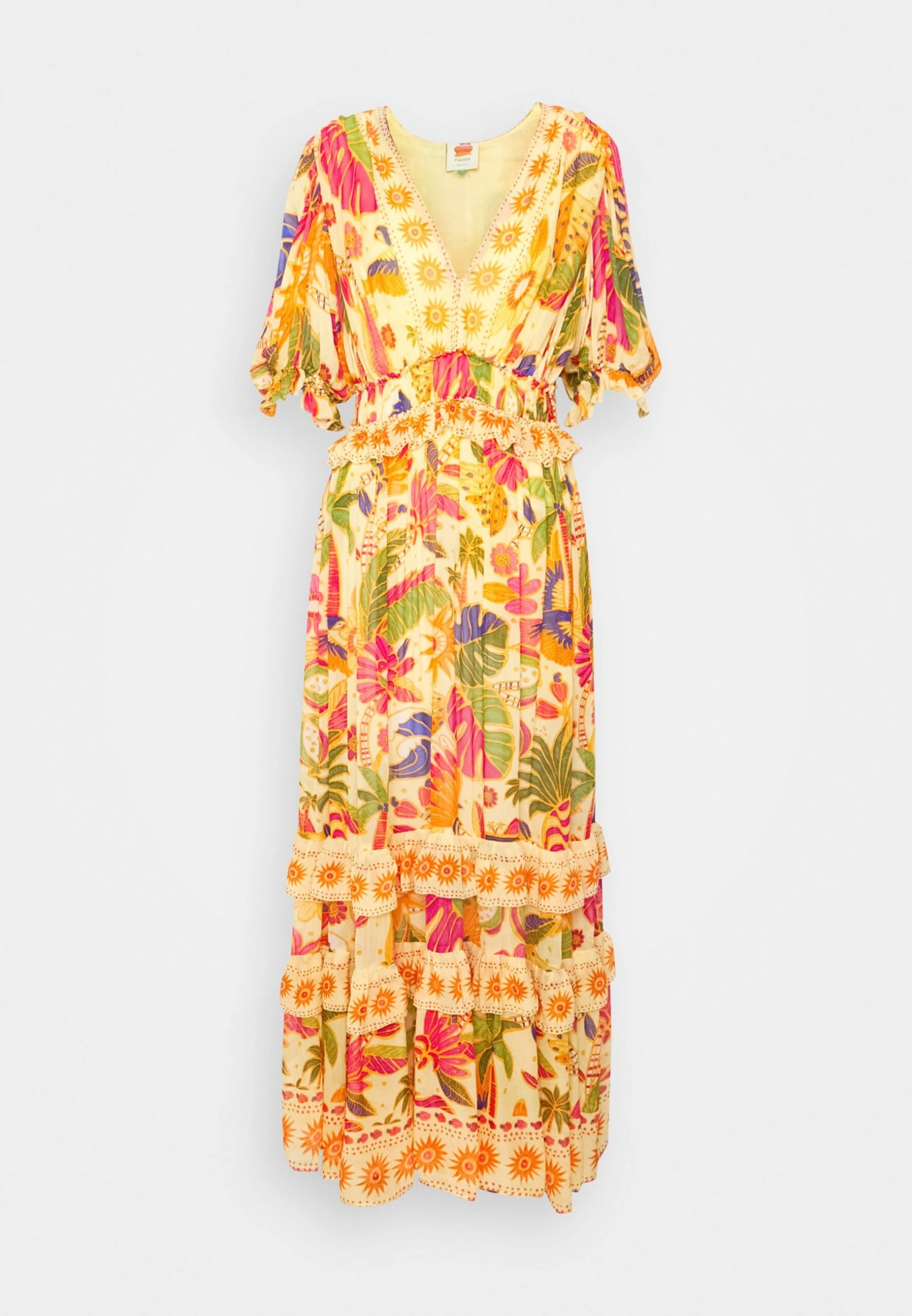 Farm Rio Rio Tapestry Dress - Maxi-Jurk - Rio Tapestry Yellow 7 Farm Rio Rio Tapestry Dress - Maxi-Jurk - Rio Tapestry Yellow - Afbeelding 7