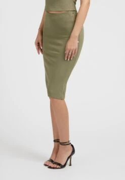 Guess Leila Longuette - Kokerrok - Grün