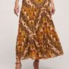 LUISA SPAGNOLI Tiara - A-Lijn Rok - Var Tabacco Arancio