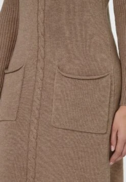 Mit Zopfmuster - Gebreide Jurk - Caramel Melange -Only Mode Winkel ea11a40ebb3e424a9235908b074ed162