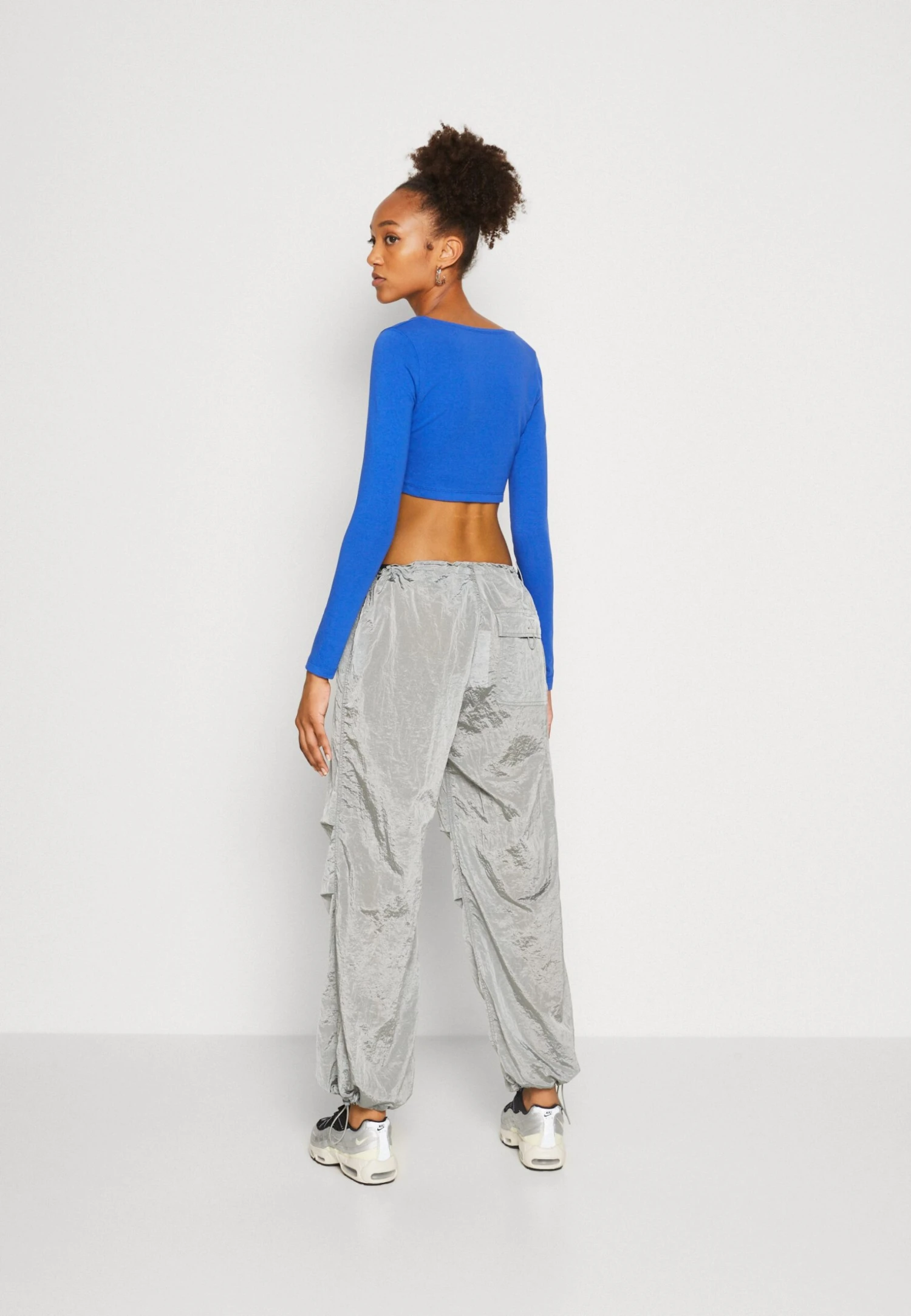 Iets Frans... Shiny Baggy Tech - Broek - Silver 3 Iets Frans... Shiny Baggy Tech - Broek - Silver - Afbeelding 3