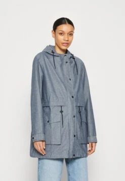 Thought The Chambray Waterproof Jacket - Parka - Blue