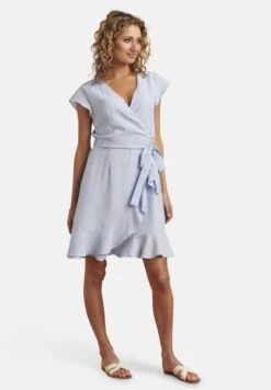 Jurk - Light Blue -Only Mode Winkel ee24e65120b44050a8659570119ac1d5