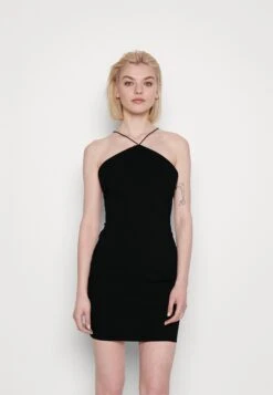 NA-KD Jasmin Azizam Spaghetti Strap Maxi Dress - Cocktailjurk - Black