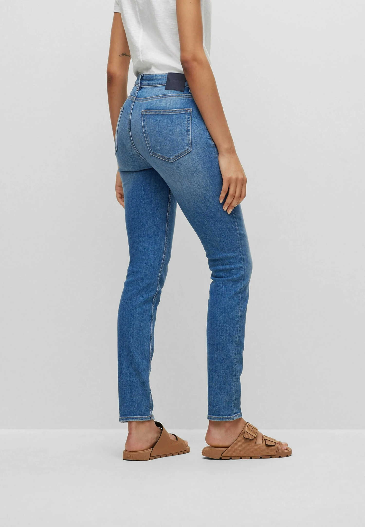 Boss Jackie Slim- Slim Fit Jeans - Blue Two 3 Boss Jackie Slim- Slim Fit Jeans - Blue Two - Afbeelding 3