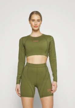 7 Days Active Cropped Long Sleeve - Longsleeve - Capulet Olive