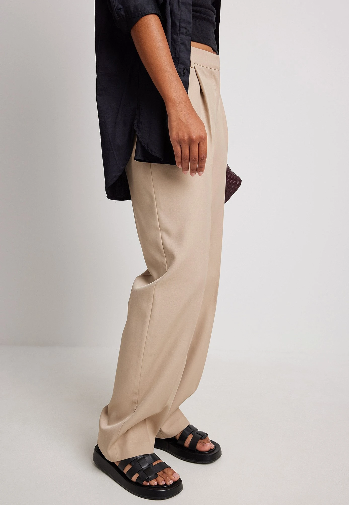 NA-KD Broek - Taupe 4 NA-KD Broek - Taupe - Afbeelding 4