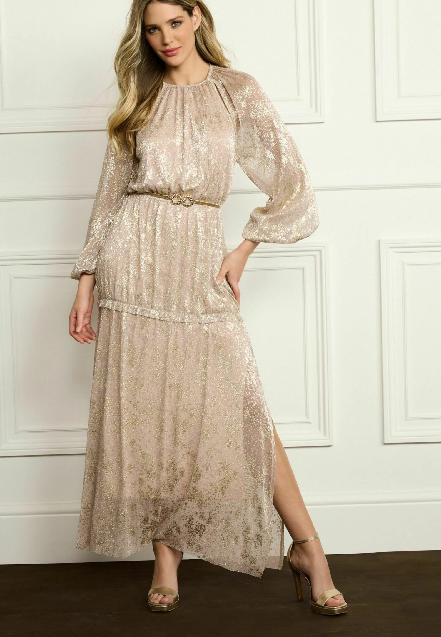 Next Foil Print Long Sleeve Standard - Galajurk - Blush Pink 1 Next Foil Print Long Sleeve Standard - Galajurk - Blush Pink