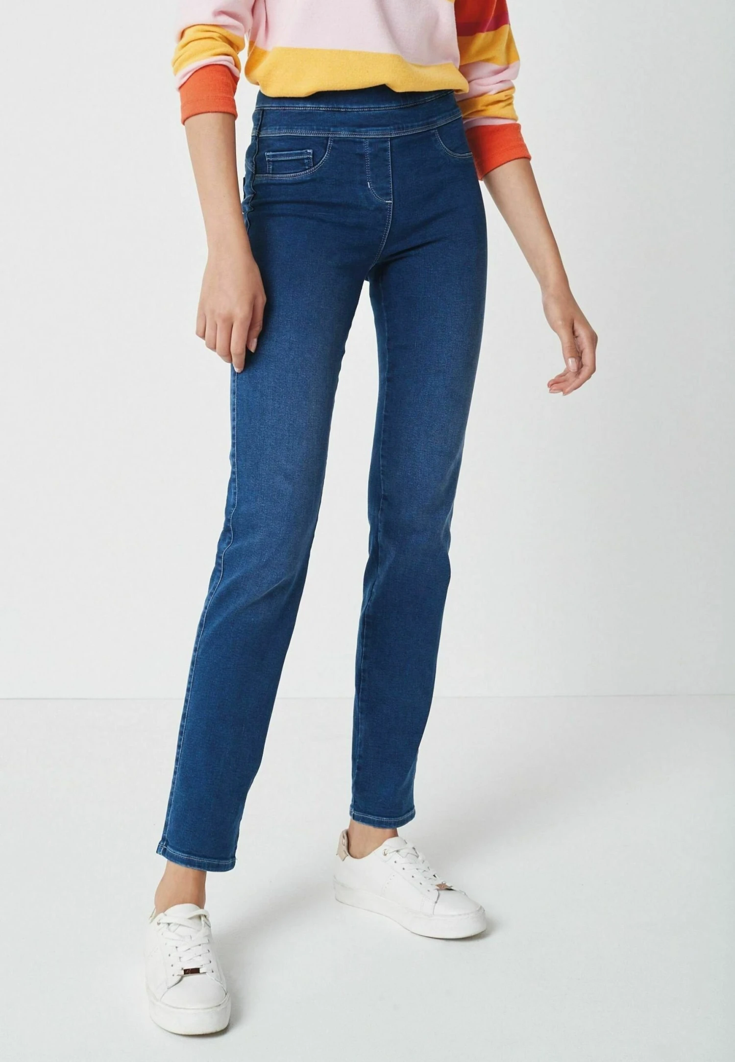 Next Super Stretch Soft Sculpt Pull-On Standard - Slim Fit Jeans - Blue 1 Next Super Stretch Soft Sculpt Pull-On Standard - Slim Fit Jeans - Blue