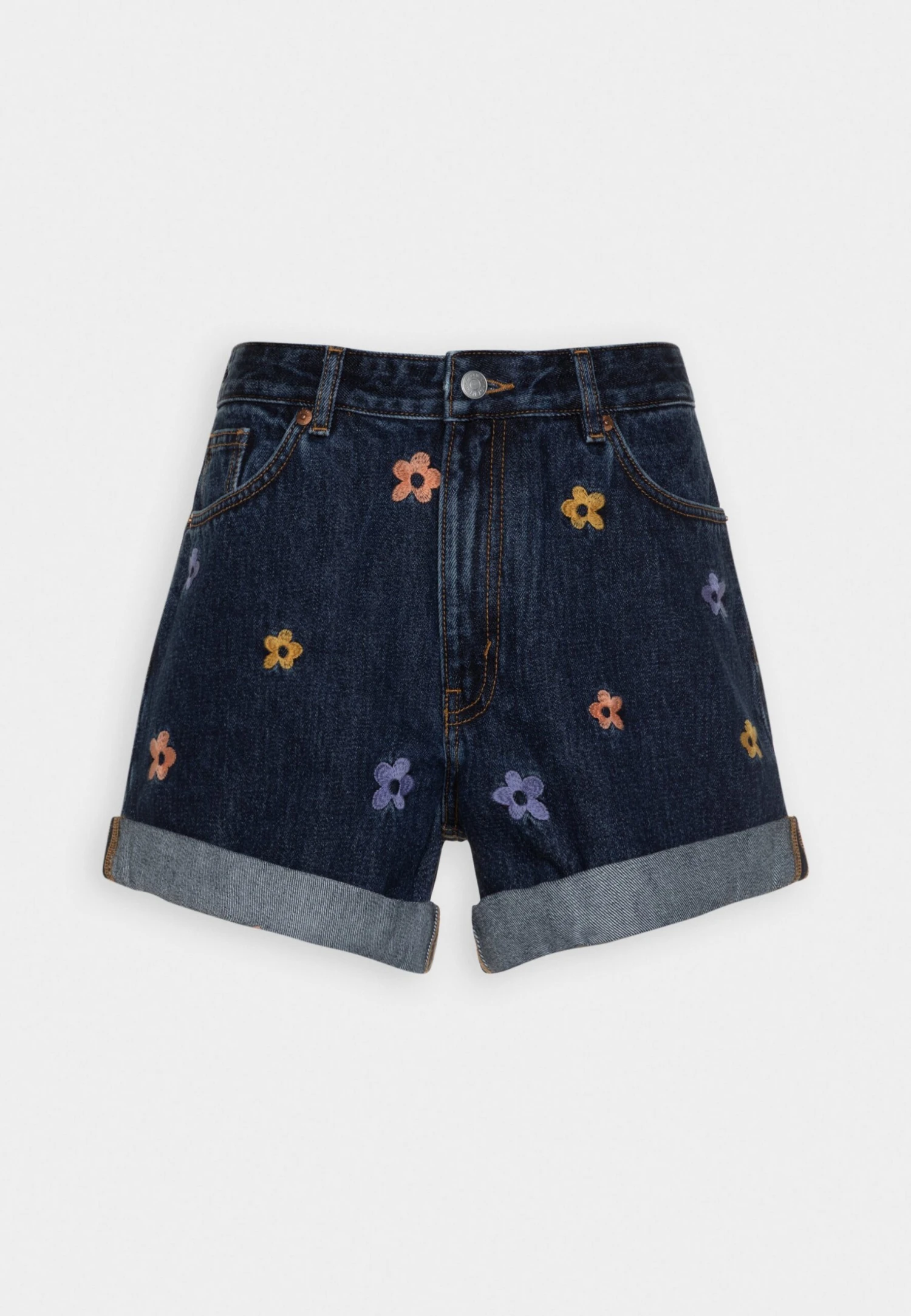 Monki Jeansshort - Blue Medium/Dusty Mid Blue 4 Monki Jeansshort - Blue Medium/Dusty Mid Blue - Afbeelding 4