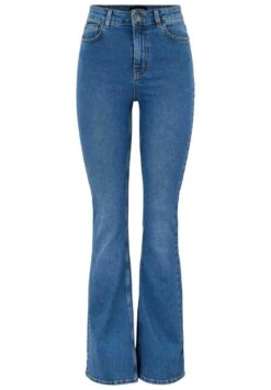 Pieces Flared Jeans - Medium Blue Denim