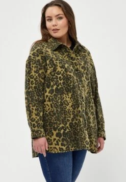 Peppercorn Halflange Jas - Green Moss Pr