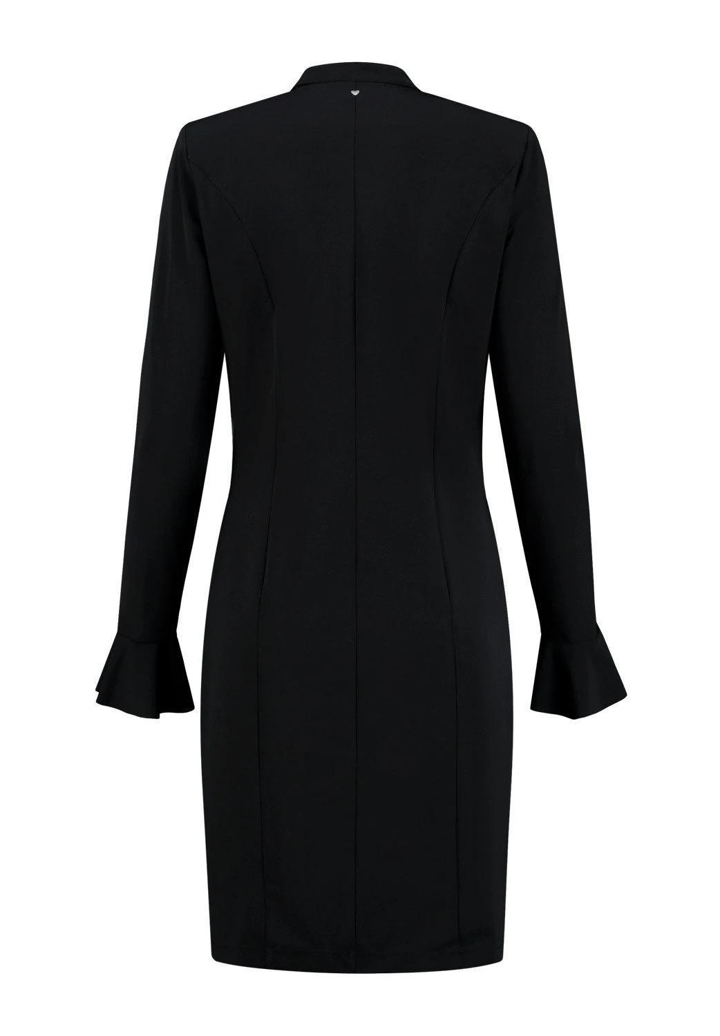 Ruche- Jerseyjurk - Zwart 3 Ruche- Jerseyjurk - Zwart - Afbeelding 3