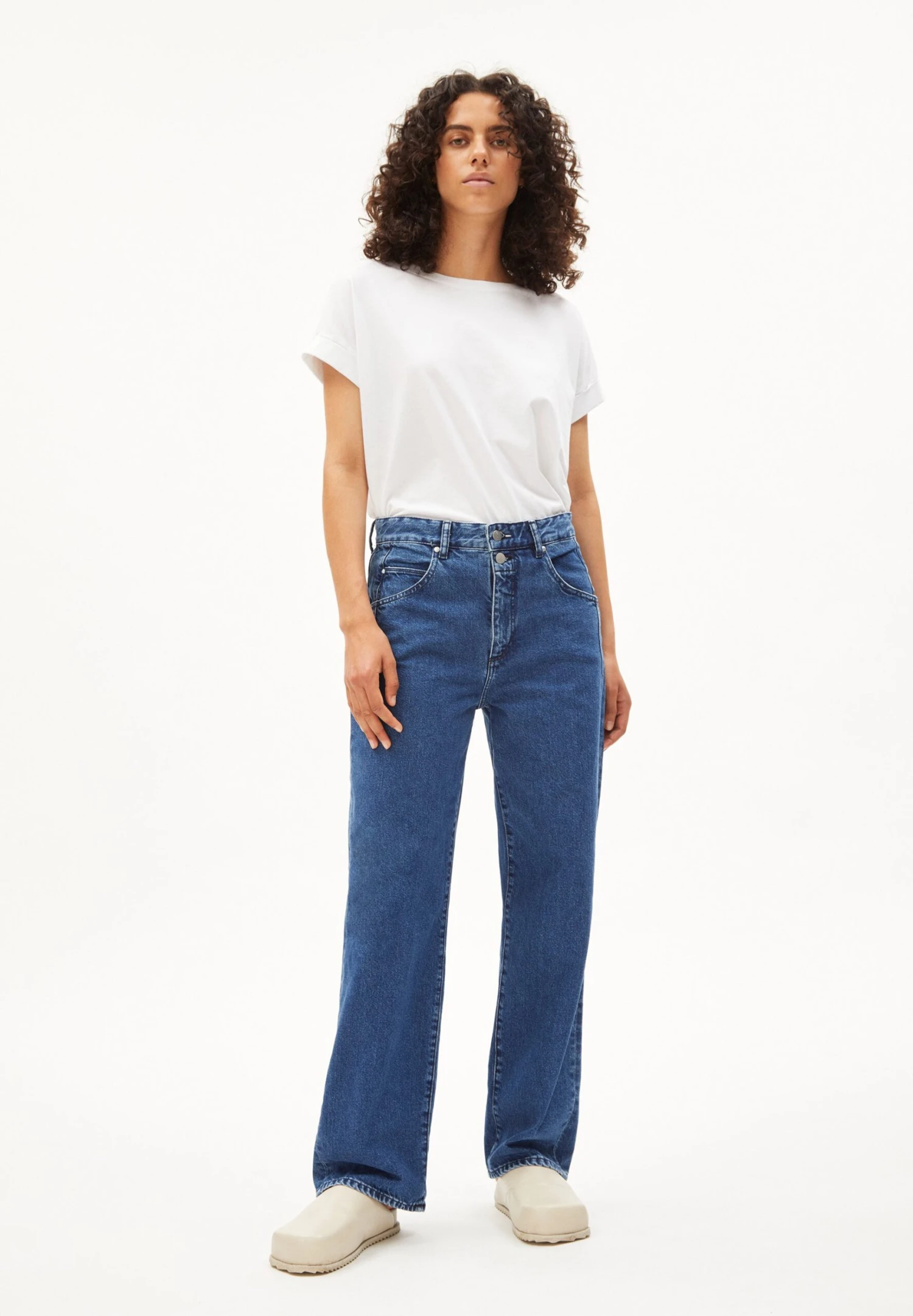 Armedangels Haayi - Straight Leg Jeans - Hyper Blue 2 Armedangels Haayi - Straight Leg Jeans - Hyper Blue - Afbeelding 2