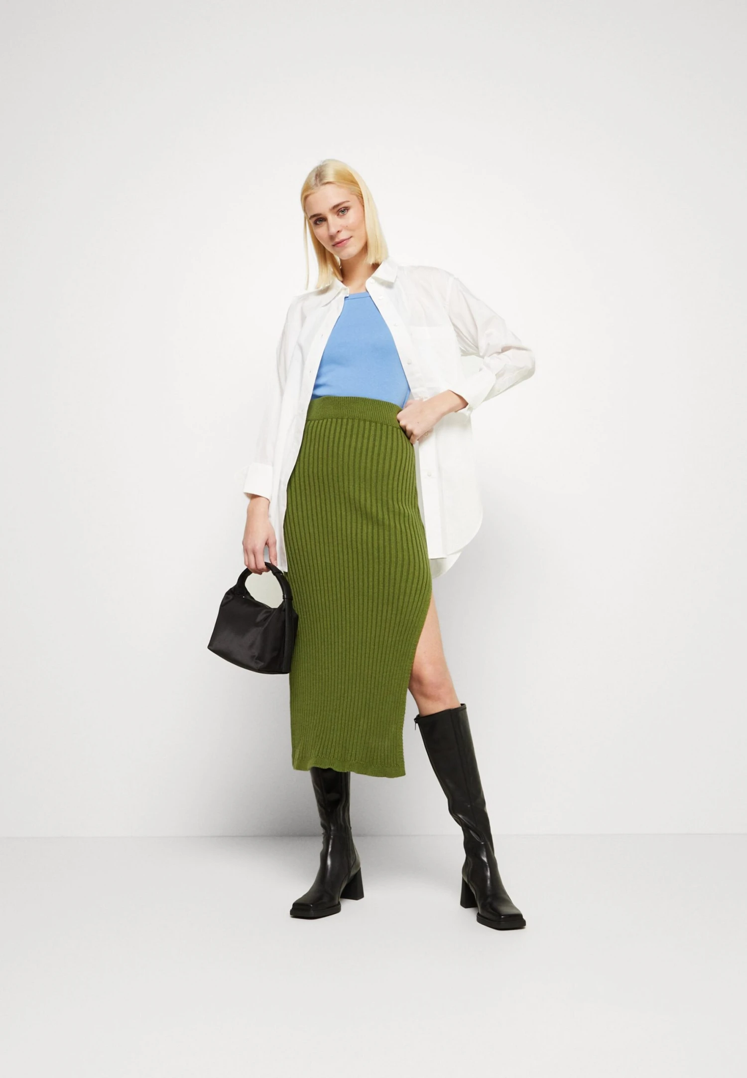 ALOHAS Wise Opened Skirt - Kokerrok - Green 2 ALOHAS Wise Opened Skirt - Kokerrok - Green - Afbeelding 2