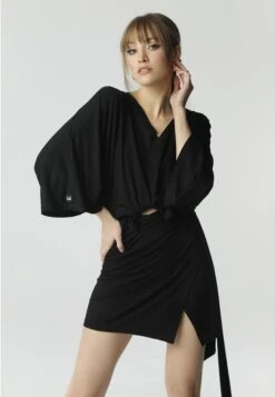 Aga - Wikkelrok - Black