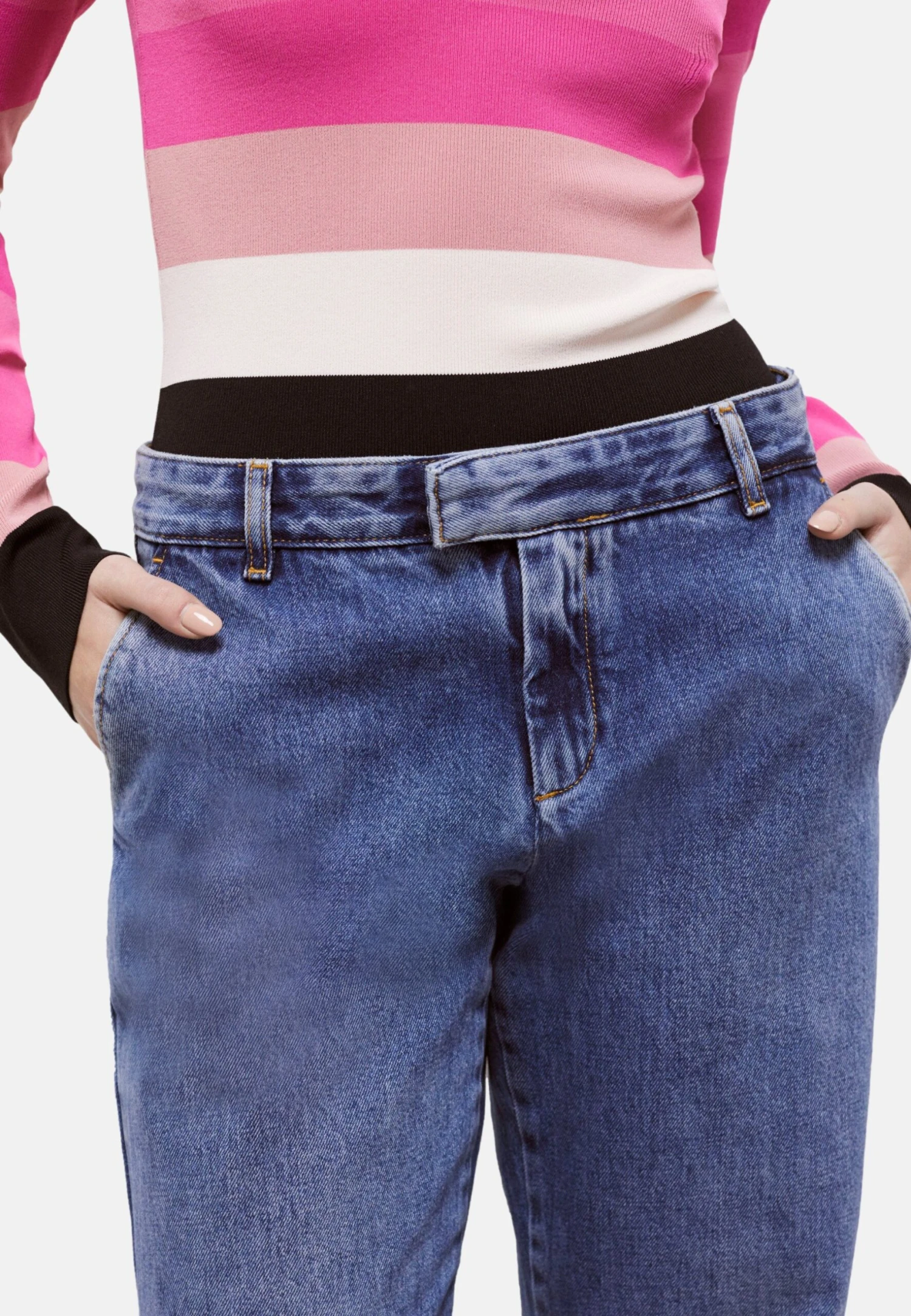 THE KOOPLES Straight Leg Jeans - Blue Denim 4 THE KOOPLES Straight Leg Jeans - Blue Denim - Afbeelding 4