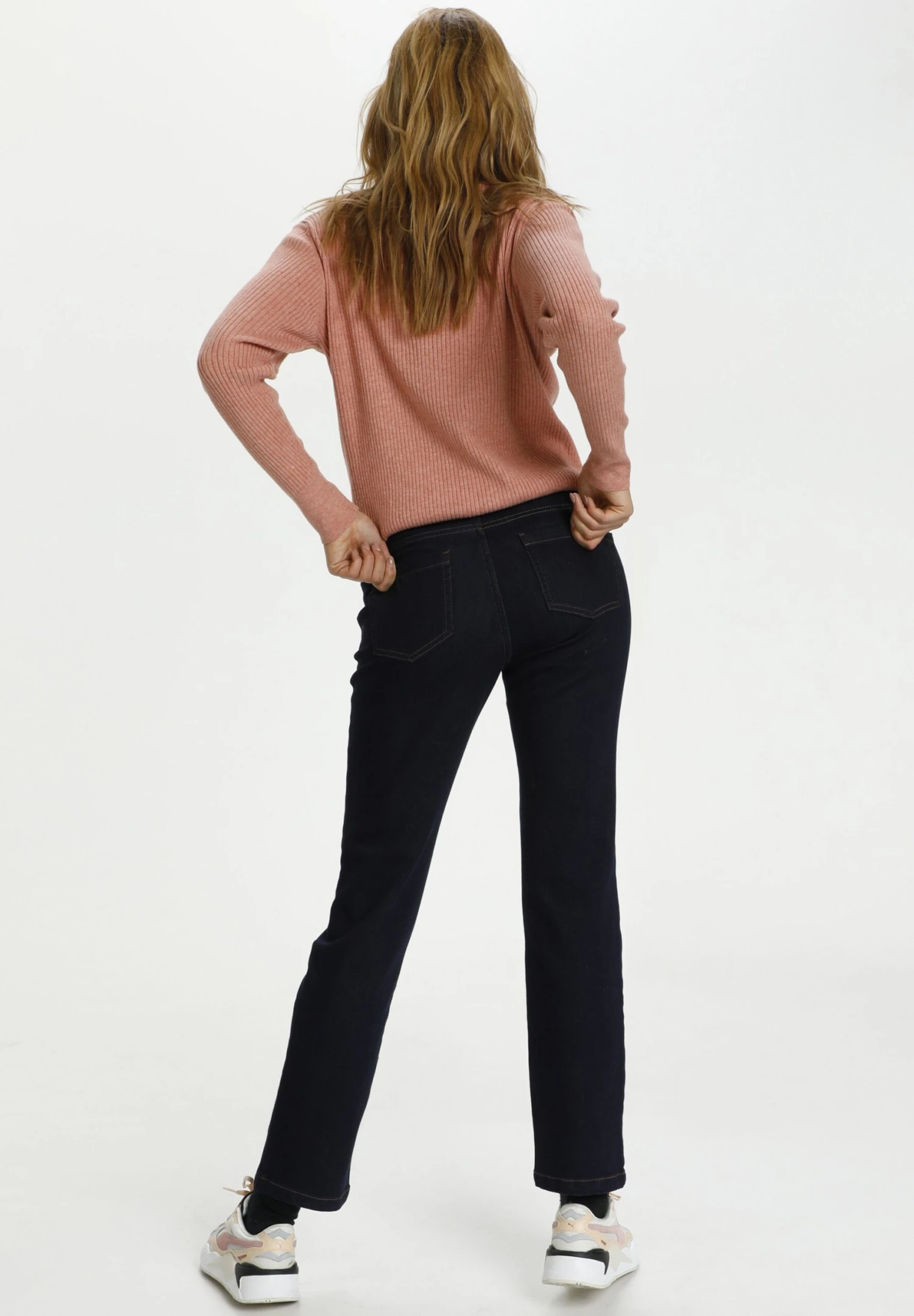 Saint Tropez Mollysz- Flared Jeans - Dark Blue Denim 3 Saint Tropez Mollysz- Flared Jeans - Dark Blue Denim - Afbeelding 3