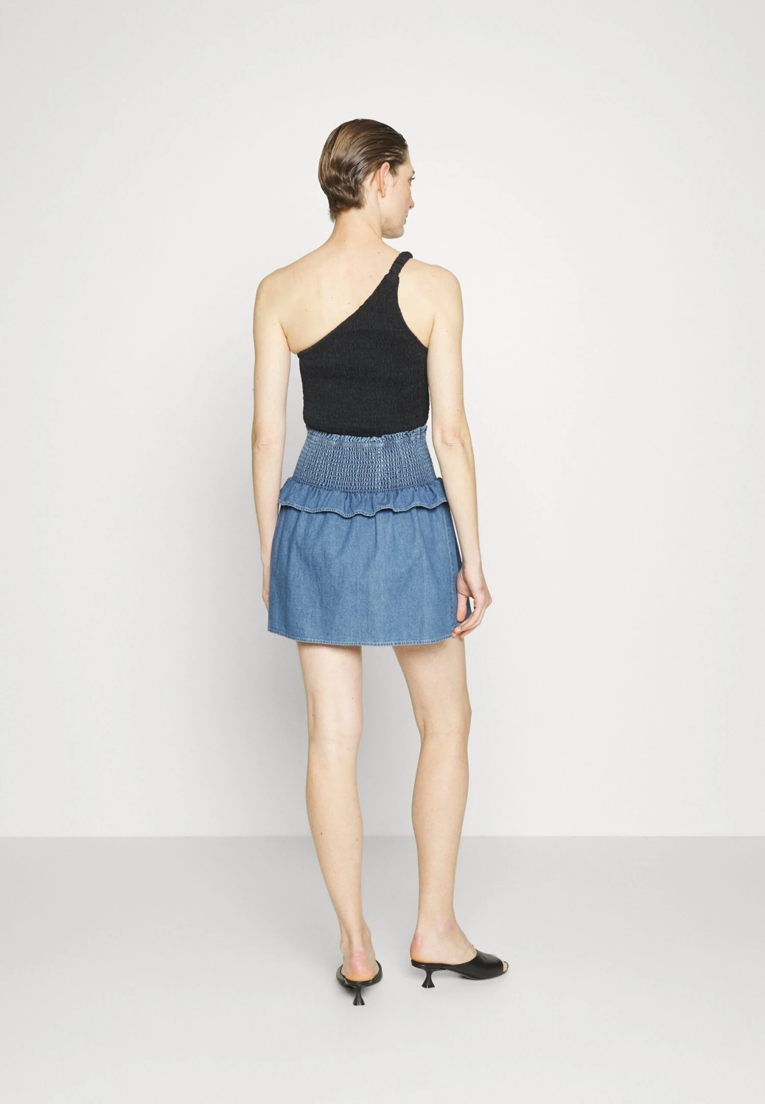 DKNY Pull On Wrap - A-Lijn Rok - Sea Spray Wash 3 DKNY Pull On Wrap - A-Lijn Rok - Sea Spray Wash - Afbeelding 3