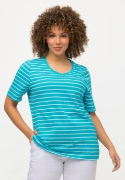 Ulla Popken T-Shirt Print - Deep Aqua