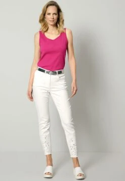 Slim Fit Jeans - Weiß