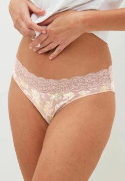 Next Dot Print High LegKnickers 4 Pack - Slip - Pink Green Paisley Floral Print