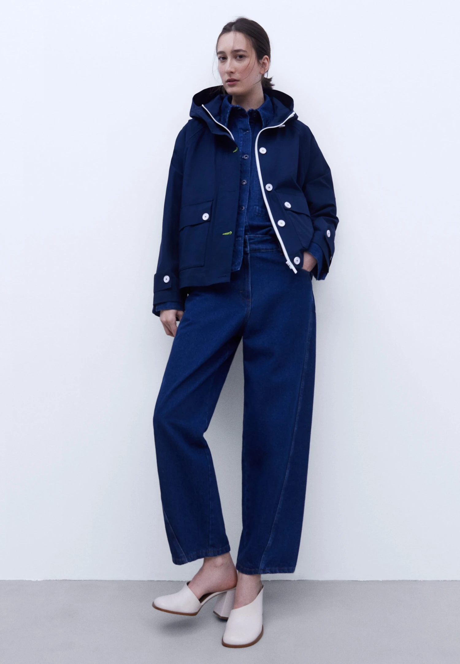 ADOLFO DOMINGUEZ Parka - Navy Blue 2 ADOLFO DOMINGUEZ Parka - Navy Blue - Afbeelding 2