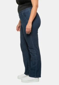 Ulla Popken Jeggings - Dark Blue Denim -Only Mode Winkel f7cb3ae9545f48f8b2123d521ce71c12