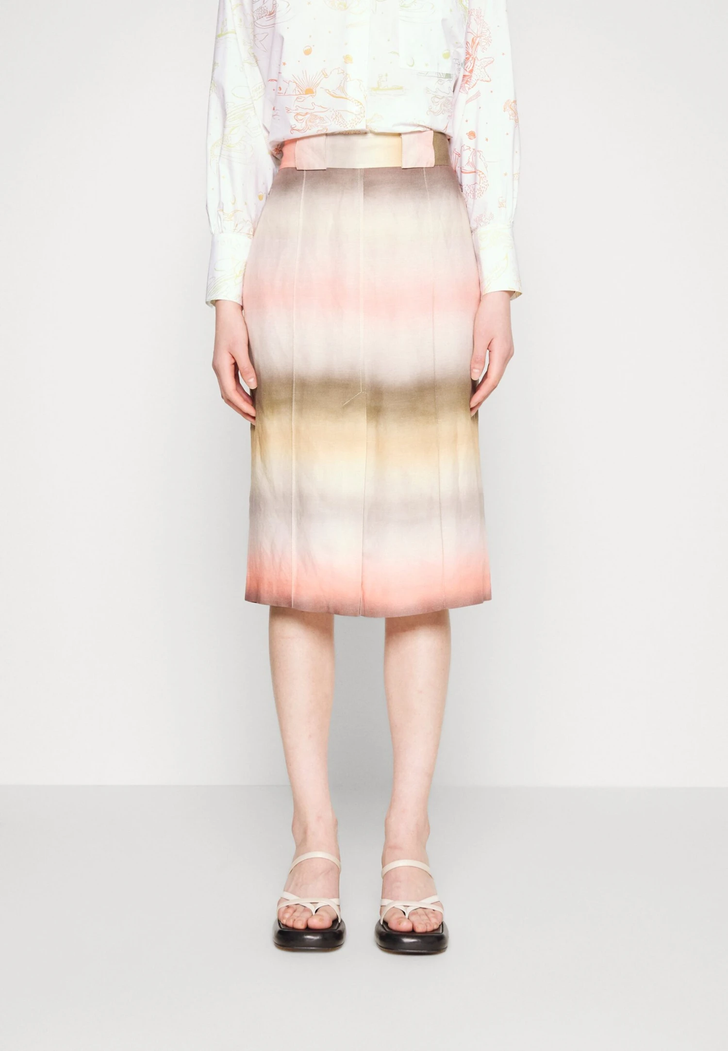 PAUL SMITH Womens Skirt - Kokerrok - Browns 1 PAUL SMITH Womens Skirt - Kokerrok - Browns