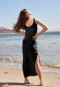 Next Ribbed Midi Standard - Jerseyjurk - Black -Only Mode Winkel f8b4f867eef84e769c681fdc45934444