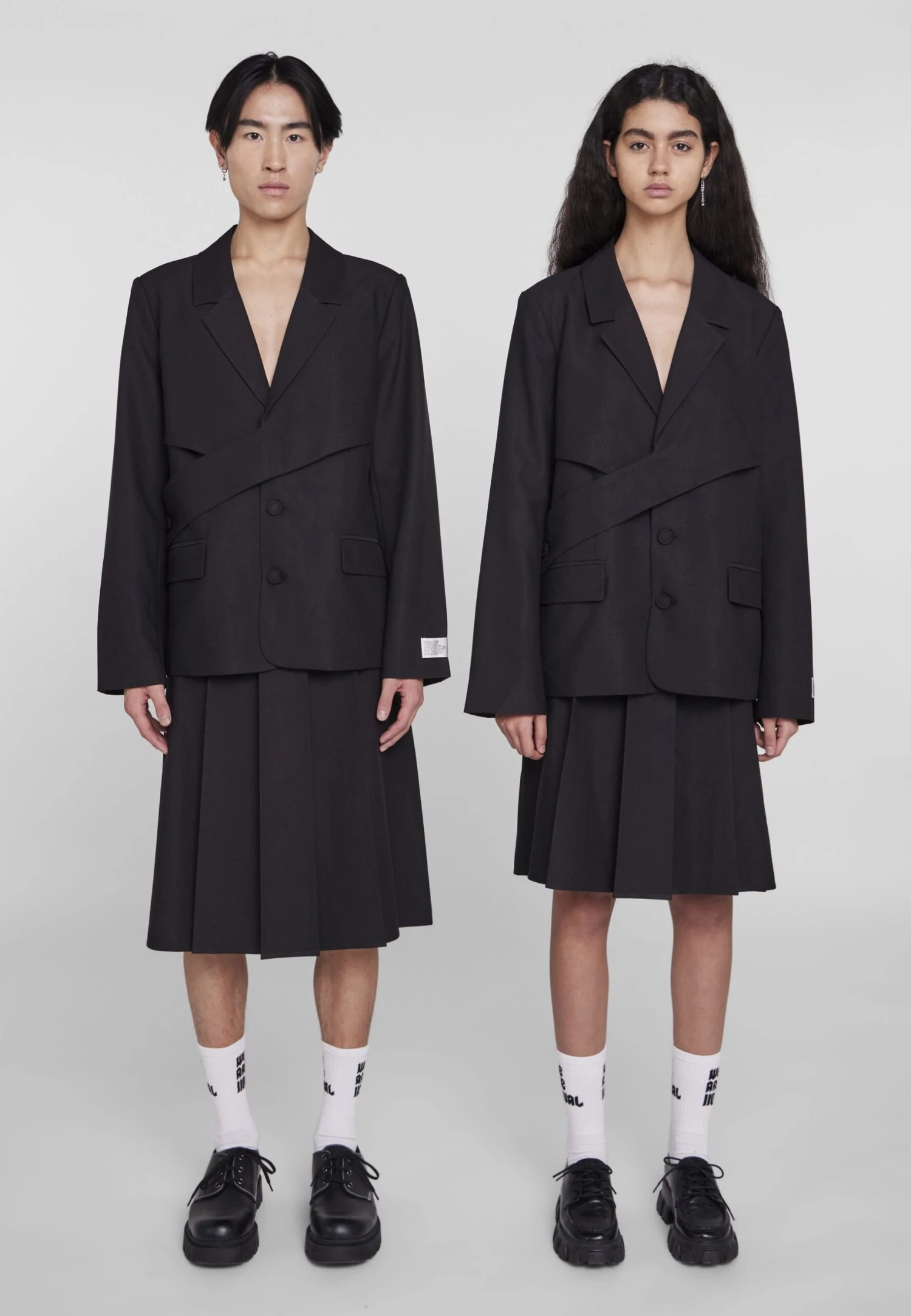 Finley Skirt Unisex - A-Lijn Rok - Black 2 Finley Skirt Unisex - A-Lijn Rok - Black - Afbeelding 2