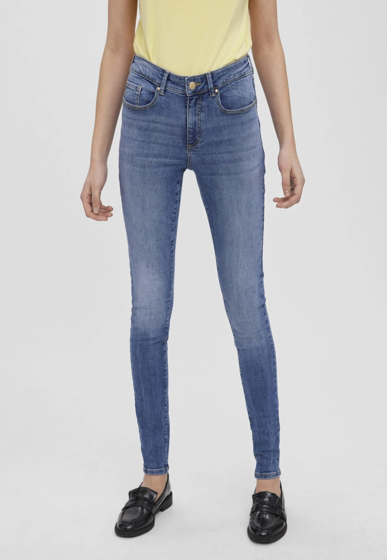 Vero Moda Vmseven - Jeans Skinny Fit - Light-Blue Denim 1 Vero Moda Vmseven - Jeans Skinny Fit - Light-Blue Denim