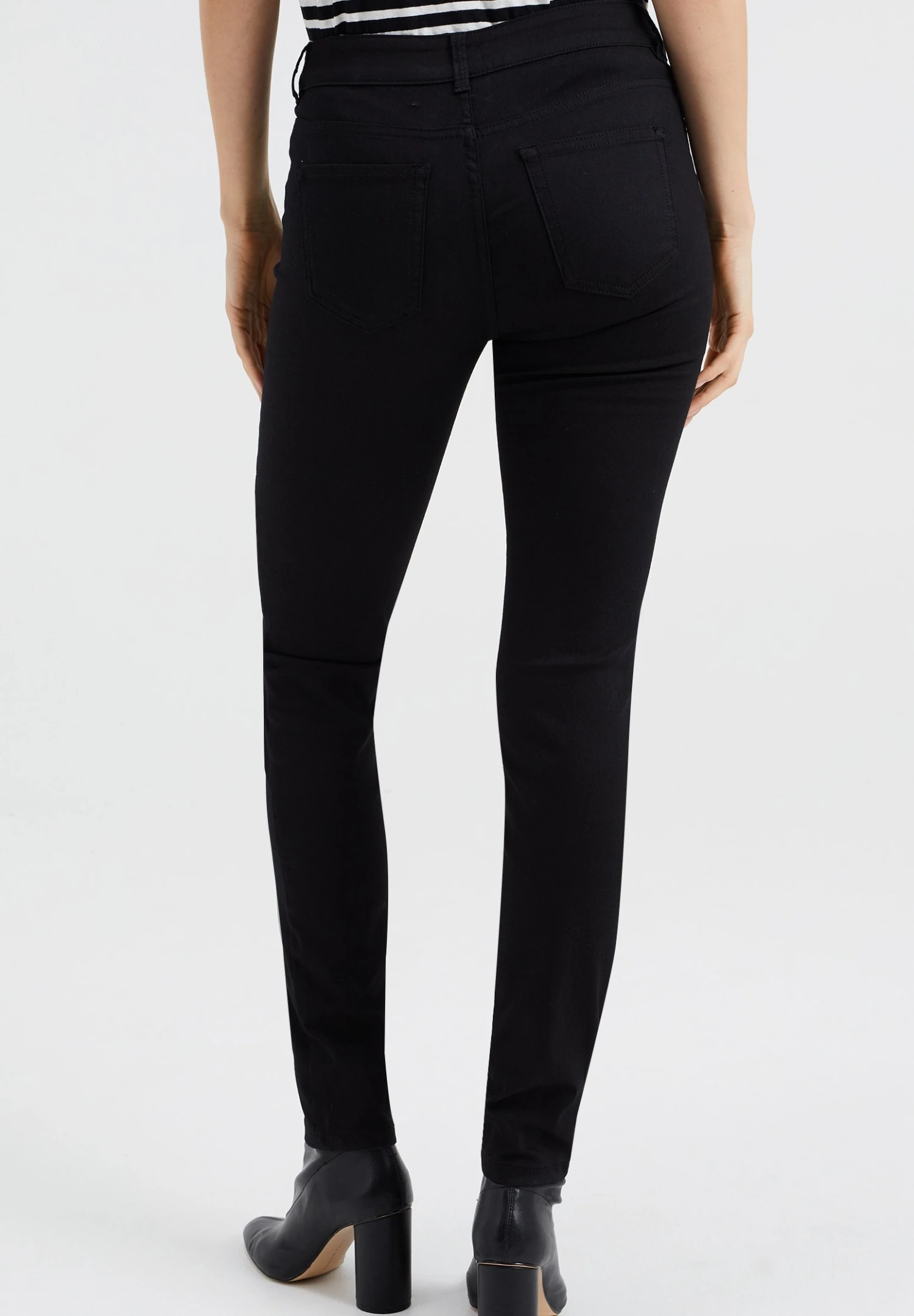 WE FASHION High Rise - Jeans Skinny Fit - Black 3 WE FASHION High Rise - Jeans Skinny Fit - Black - Afbeelding 3