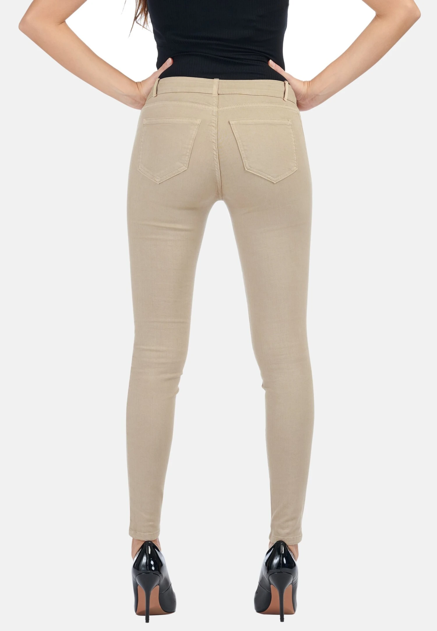 Jeans Skinny Fit - Sand 3 Jeans Skinny Fit - Sand - Afbeelding 3