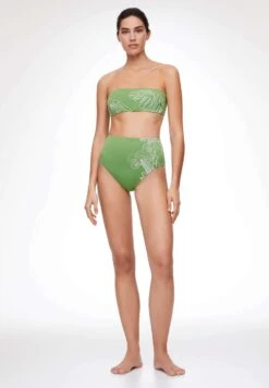 Oysho Embroidered High-Coverage - Bikinibroekje - Green -Only Mode Winkel f97bf9ed51024c96b2625fdfecc4b990