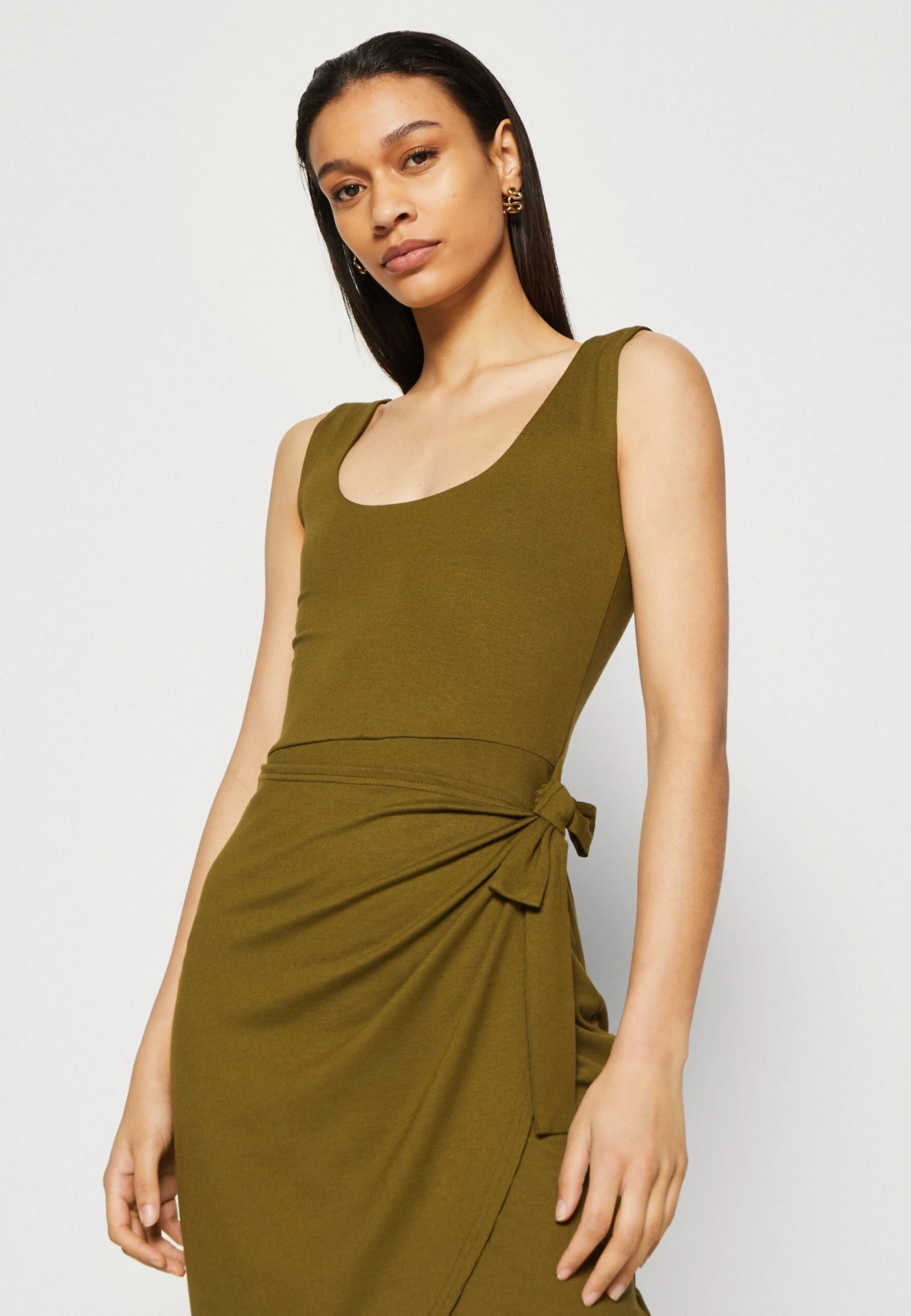 Anna Field Jerseyjurk - Olive 4 Anna Field Jerseyjurk - Olive - Afbeelding 4