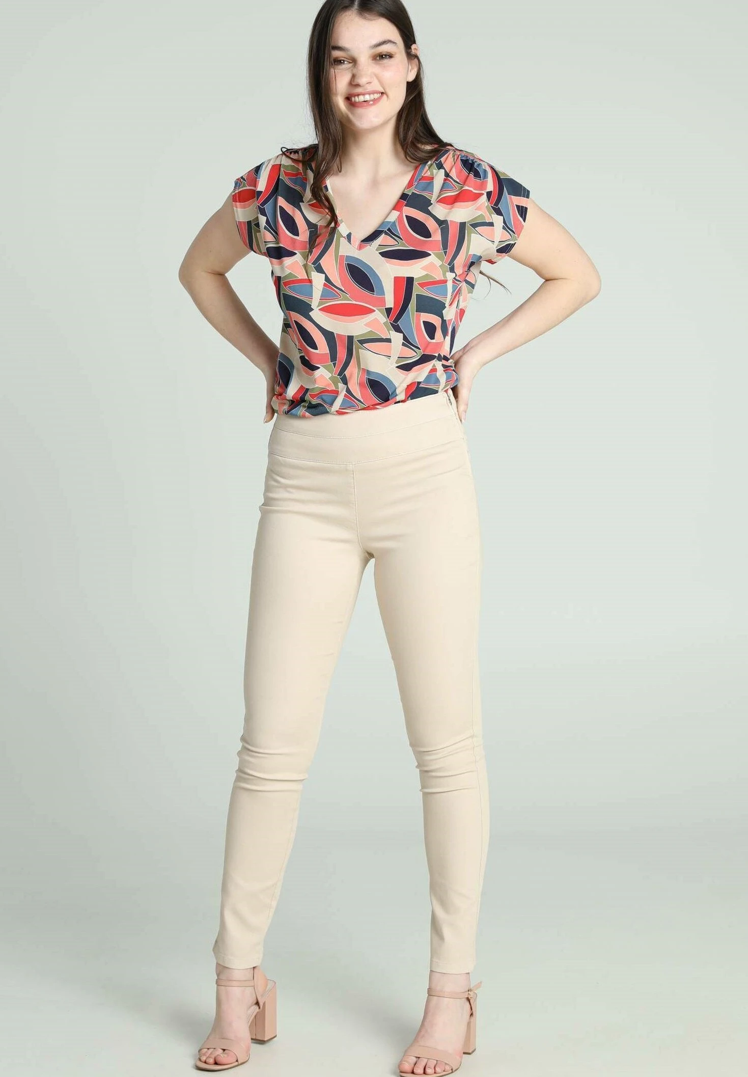 Uni - Jeggings - Sand 6 Uni - Jeggings - Sand - Afbeelding 6